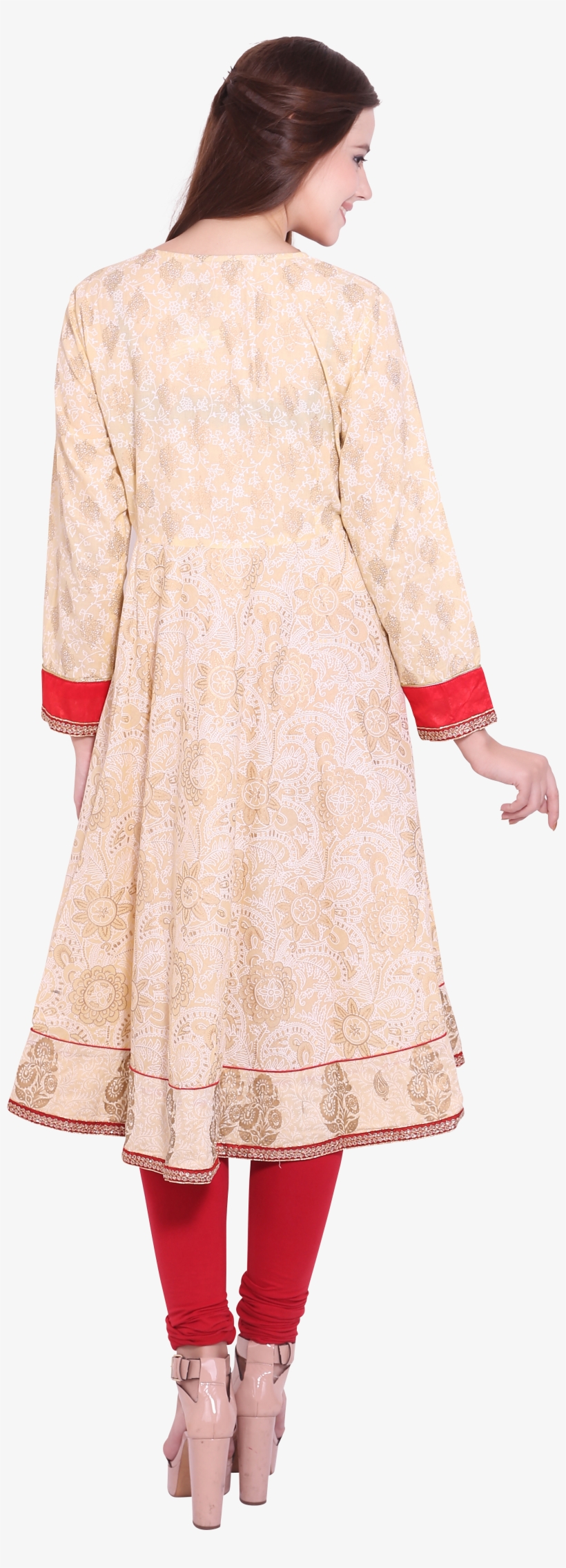 Belomoda Party Wear 3/4th Sleeve Khadi Print Women's, transparent png #8924987