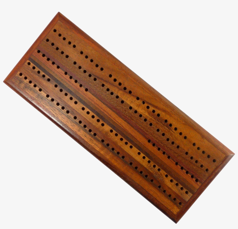 Beautiful Wood Cribbage Board With Original Pegs From - Plywood, transparent png #8925061