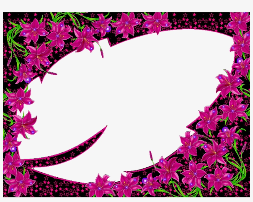 Free Png Best Stock Photos Purple Flowers Frame Background - Frme, transparent png #8925965