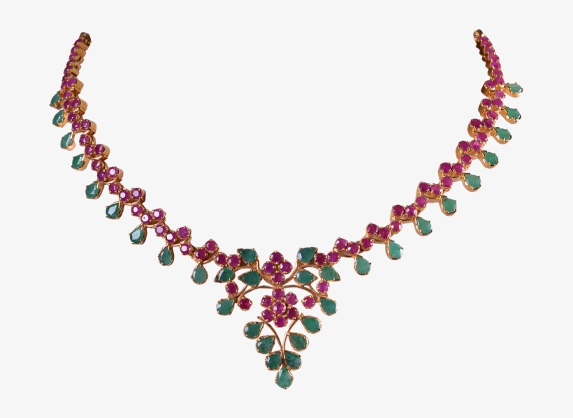 Ruby Emerald Gold Necklace Design 9692-06 - Vex Robotics World Championship 2018, transparent png #8926060