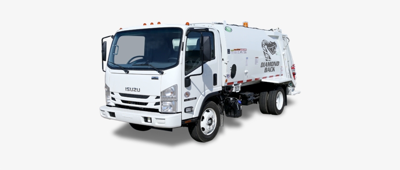 Front Left Side View Of A New Way Diamondback Rear - Garbage Truck, transparent png #8926657