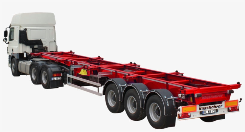 Container - Europe Container Trailer Chassis, transparent png #8926736