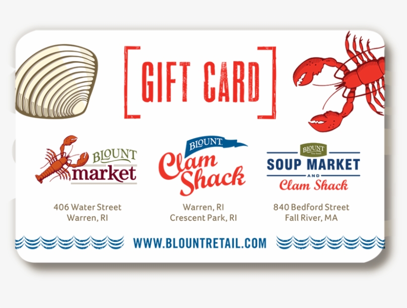 Order Gift Cards - Clam, transparent png #8927137