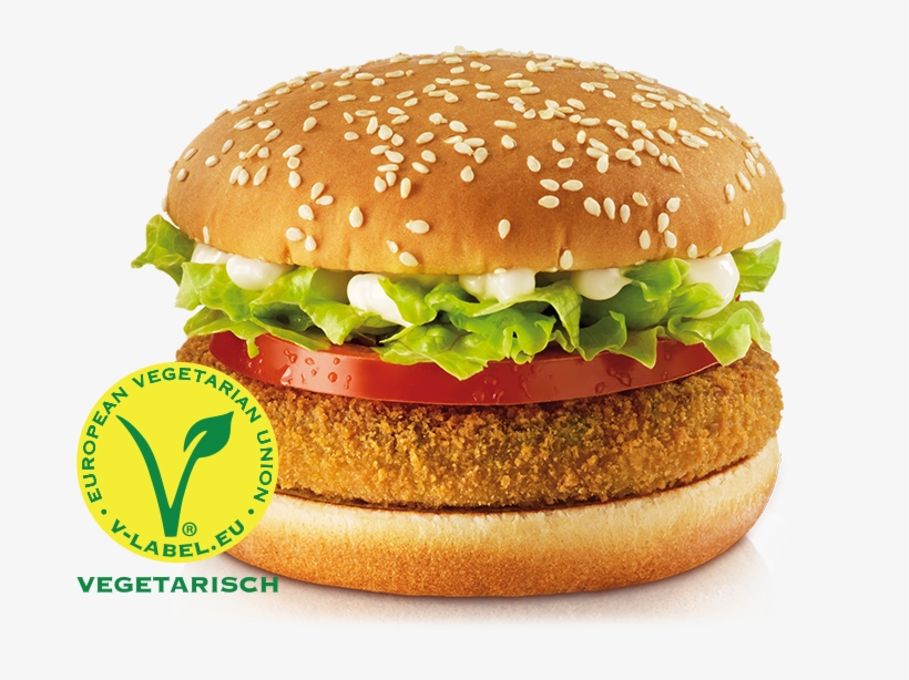 Veg Burger Png - Spicy Vegetable Deluxe Mcdonalds, transparent png #8929066