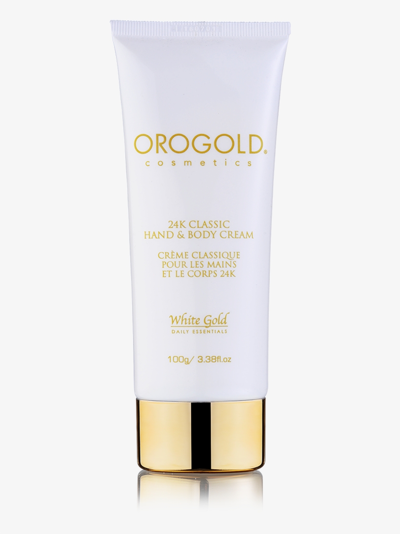 Orogold White Gold 24k Classic Hand And Body Cream - Charlotte's Web Cbd Cream, transparent png #8929304