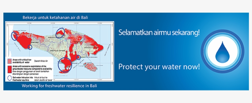 Bali Water Protection 'save Bali Water' - Graphic Design, transparent png #8929585