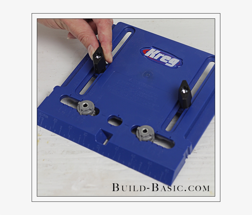How To Use Kregs Cabinet Hardware Jig By Build Basic - Wood, transparent png #8930011