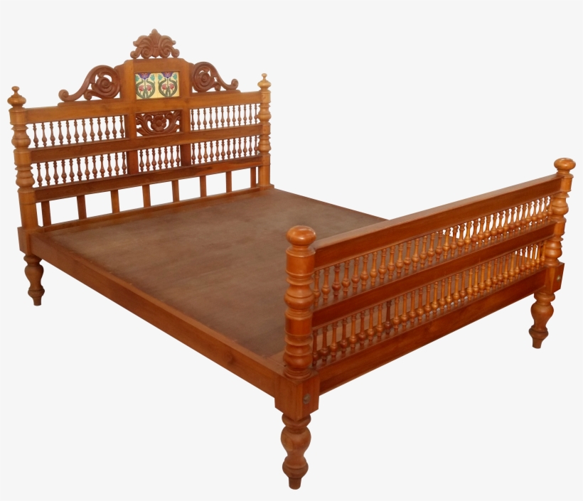 Cot King Size Antique Style - Bench, transparent png #8930453