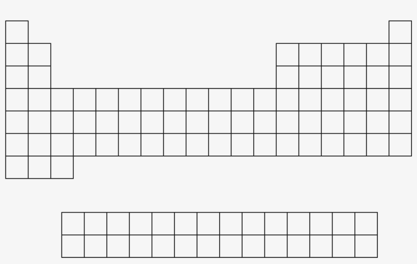 A Blank Periodic Table - Cross, transparent png #8930582