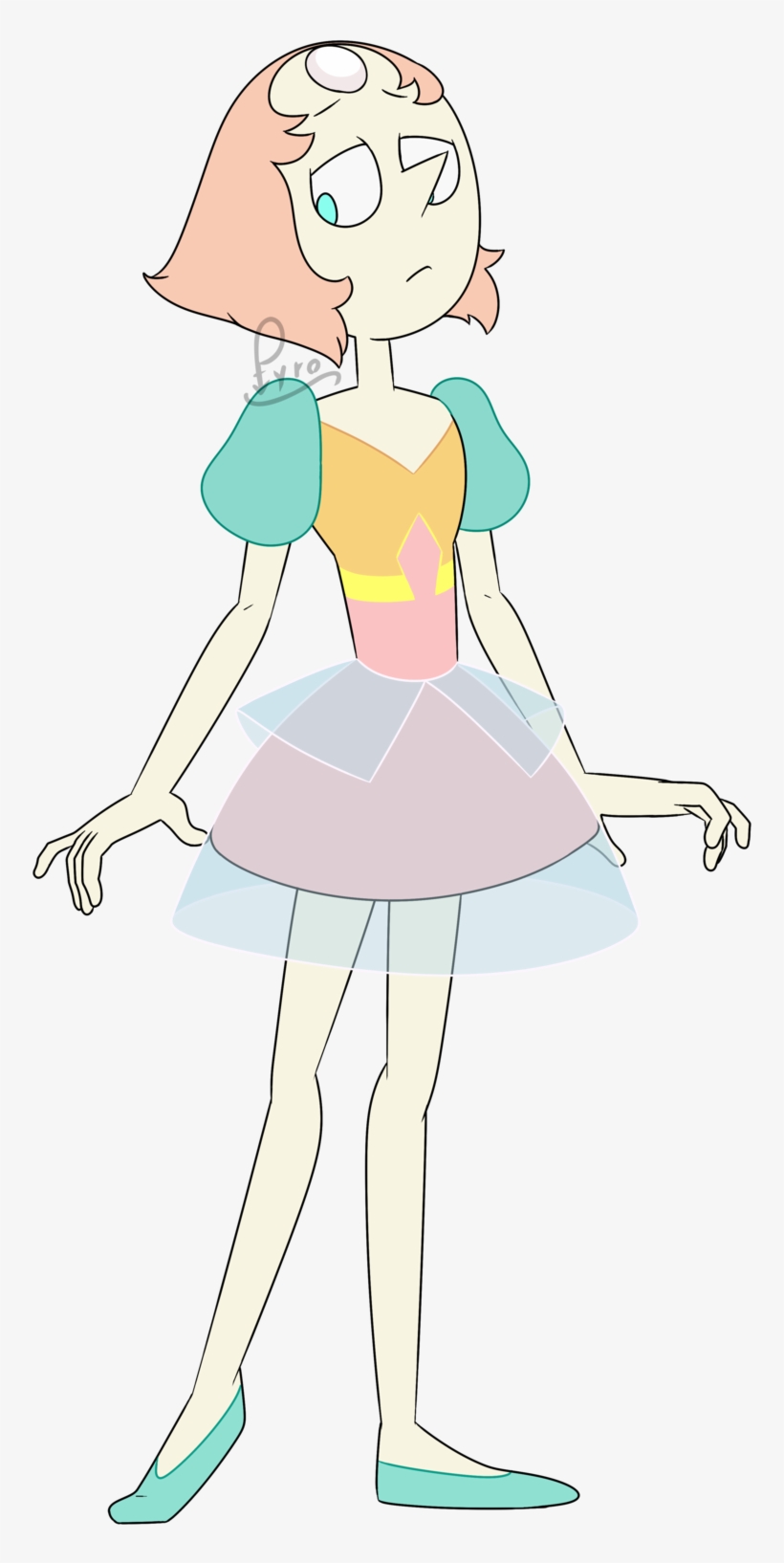 Pyro Pearl In - Pearl A Single Pale Rose, transparent png #8931658