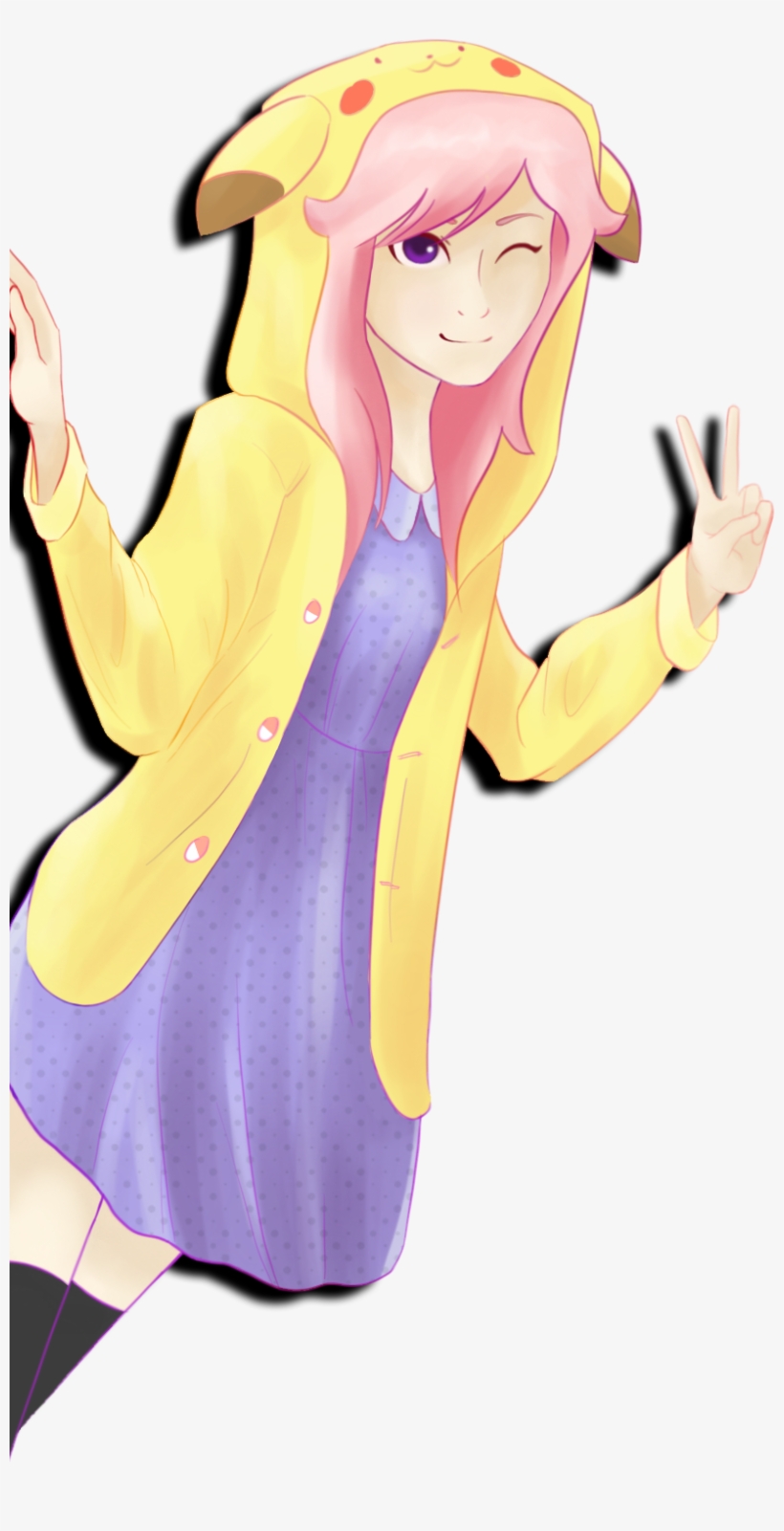 Pikagirl - Cartoon, transparent png #8931988