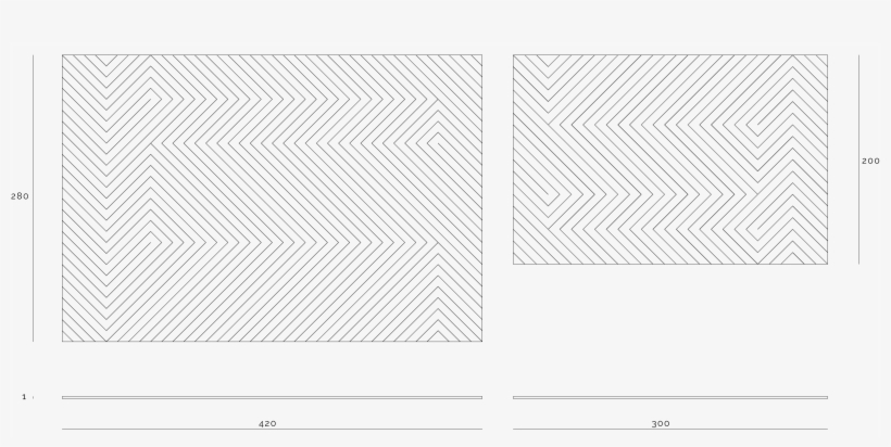 Chevron Is Available In 300x200cm, 420x280cm Or Custom - Monochrome, transparent png #8932546