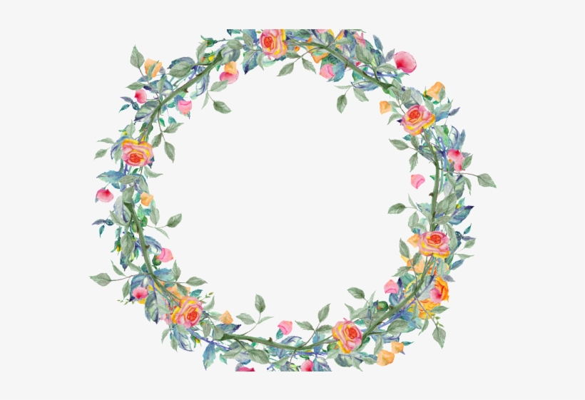 Watercolor Clipart Garland - Wreath, transparent png #8932579