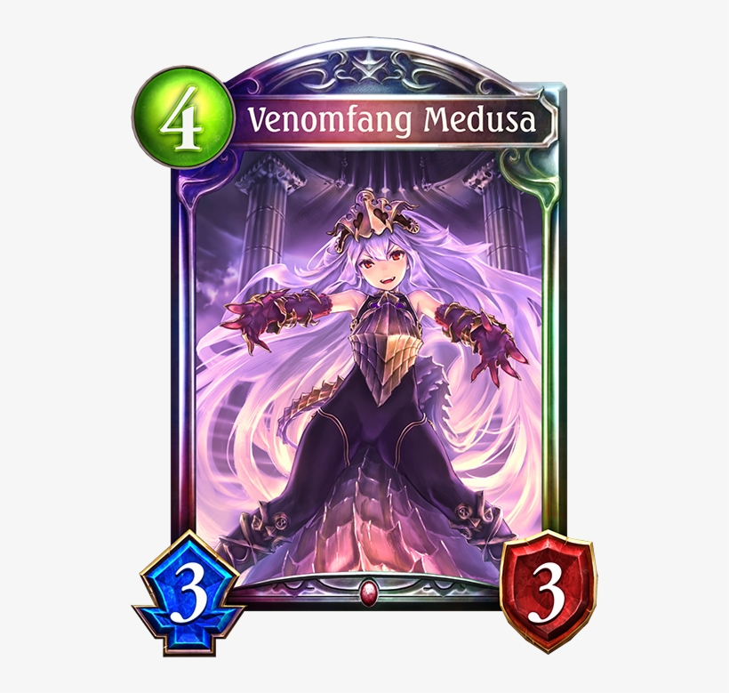 Unevolved Venomfang Medusa Evolved Venomfang Medusa - Medusa Ssr, transparent png #8932967