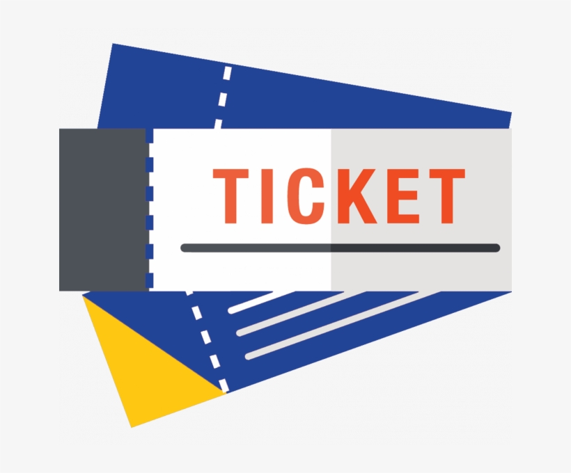 Ticket Icon - Graphic Design, transparent png #8933487