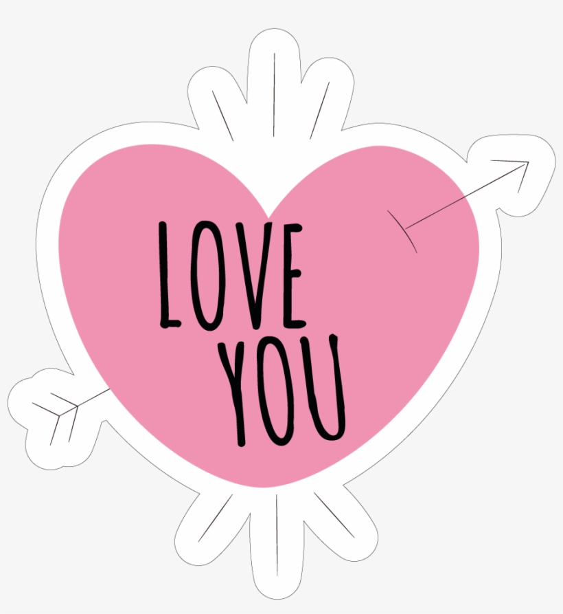 Colecção Expressões - Love You - Heart, transparent png #8935365