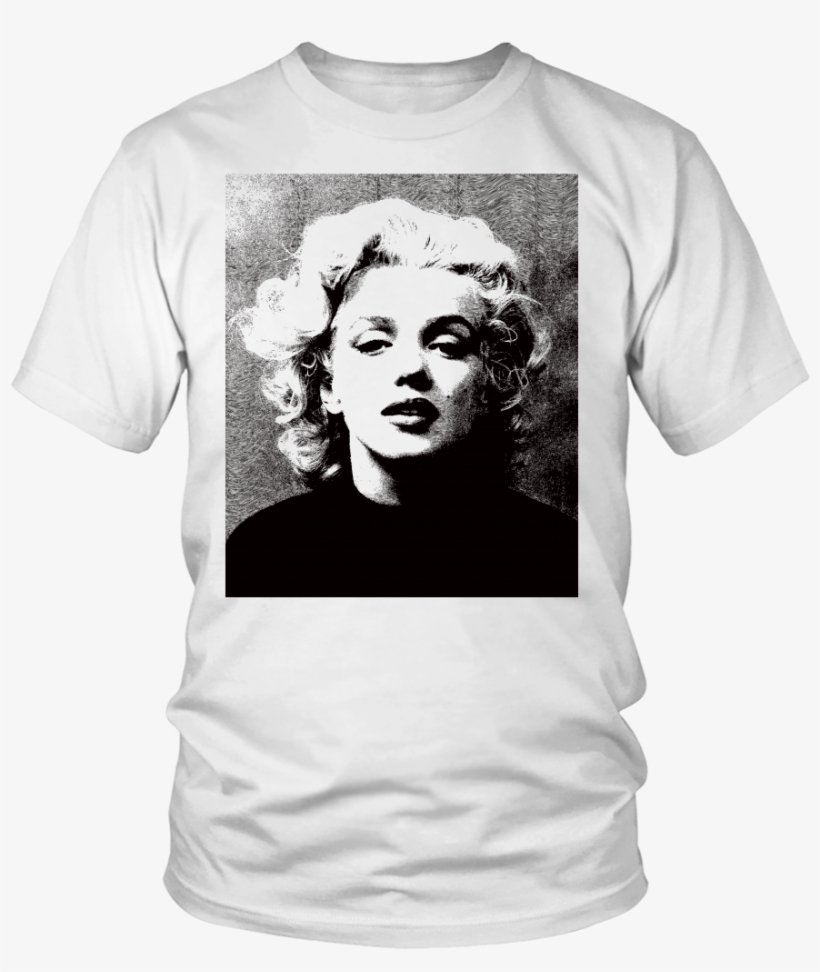 Marilyn Monroe Portrait T-shirt - Shirt, transparent png #8935834