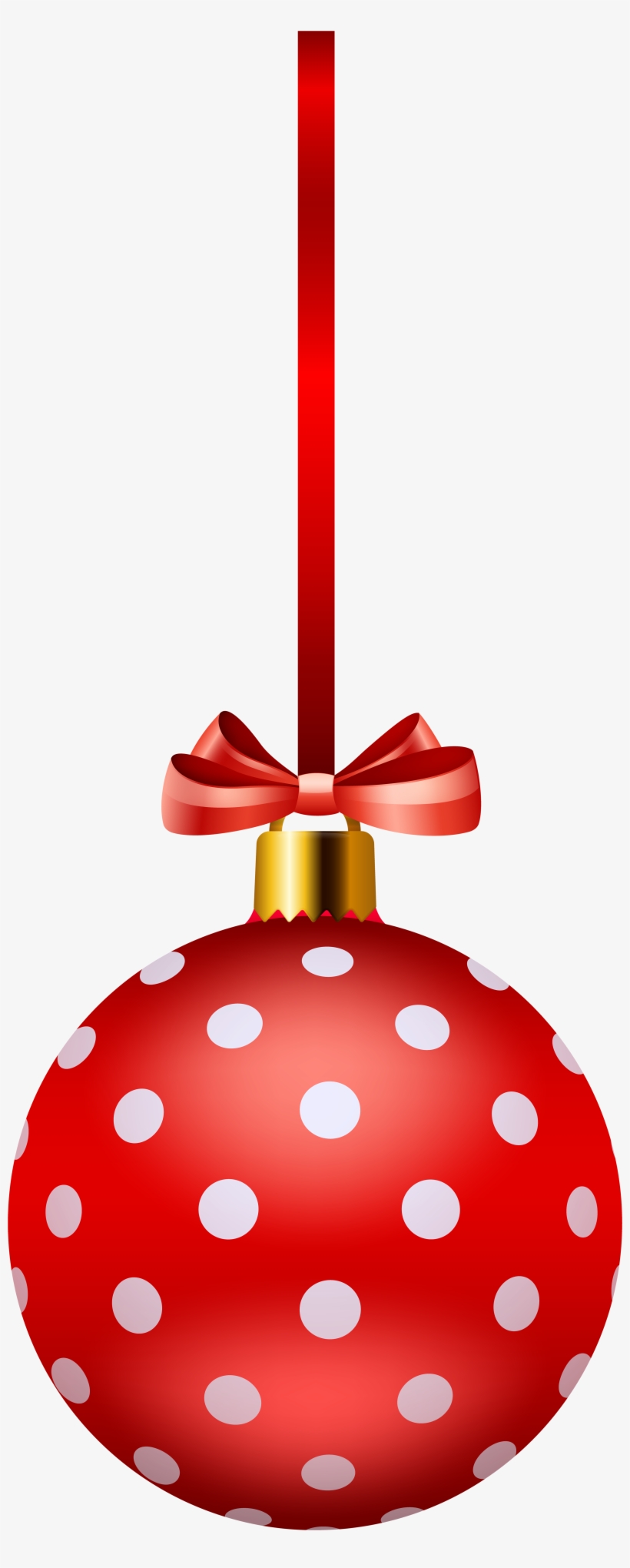 Christmas Ornaments Clipart Polka Dot - Polka Dot Christmas Free Clipart, transparent png #8935907