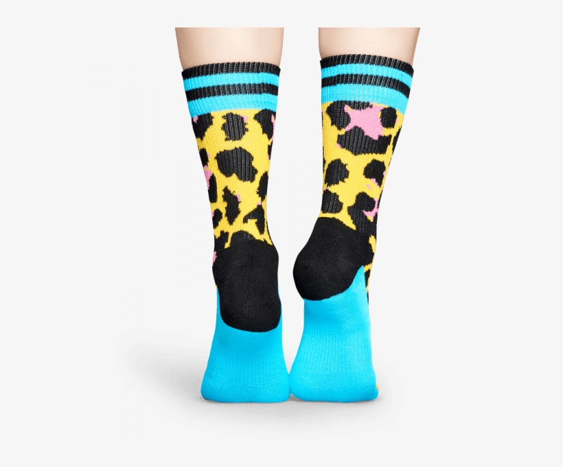 Athletic Leopard - Happy Socks Leopard Yellow, transparent png #8936039