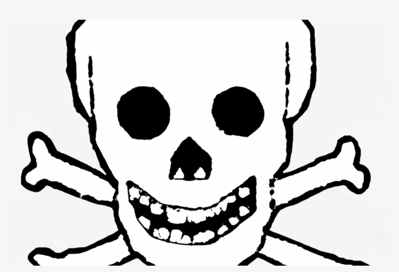 Skull And Crossbones Transparent Background - Skull And Crossbones, transparent png #8936422