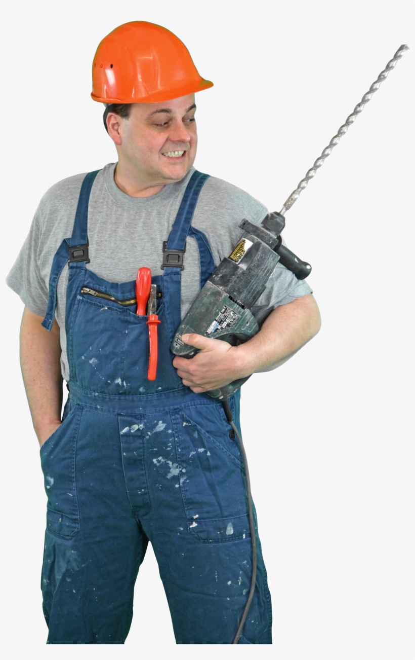 Construction Workers 921224 Clip - Drill, transparent png #8937091