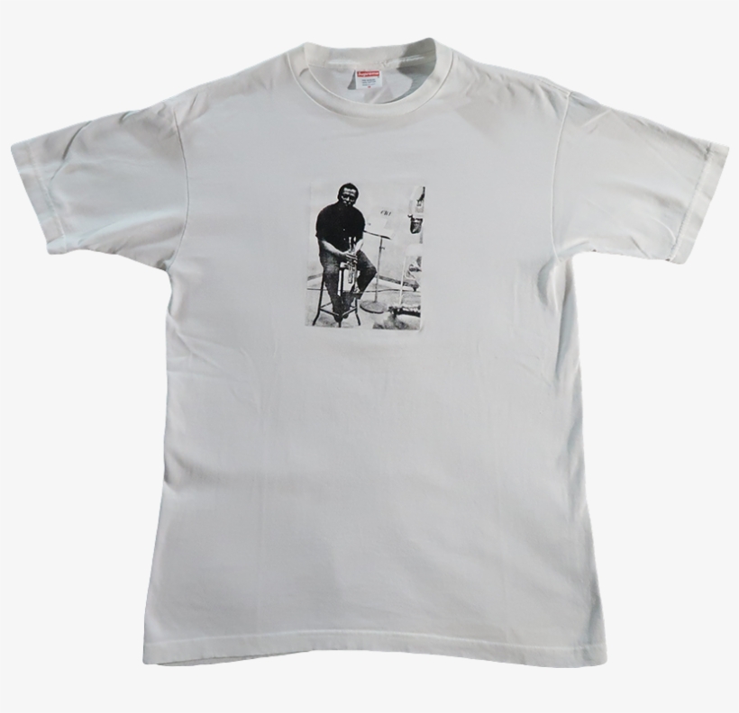 2008 Supreme Miles Davis Photo Tee Medium - Active Shirt, transparent png #8937192