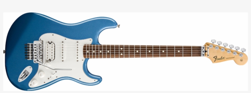 Fender Standard Strat Hss With Locking Tremolo Electric - Fender Stratocaster Avec Floyd Rose, transparent png #8937361