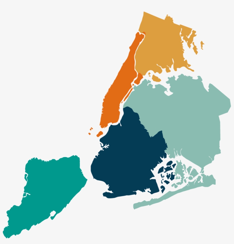 Asset 3 - New York City Map Outline Vector, transparent png #8937738
