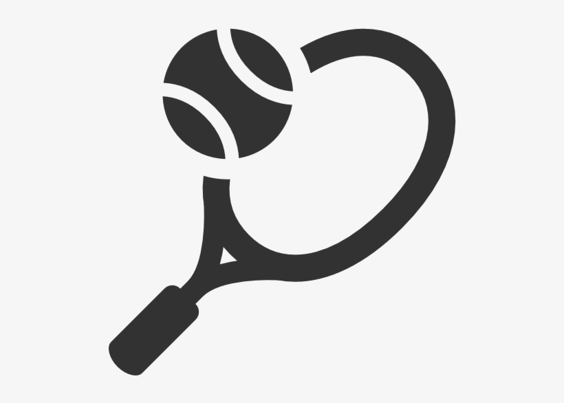 Racquet Donations - Tennis Black And White, transparent png #8938558