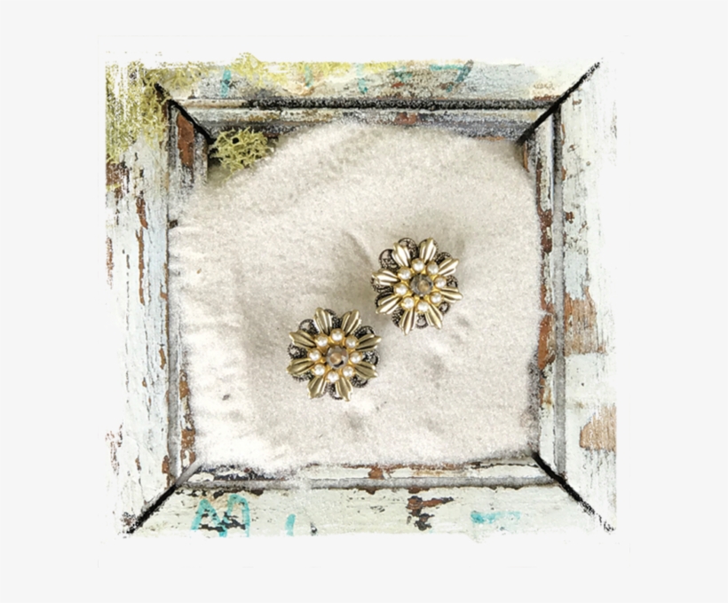 Metallica Earrings Ms02 - Flower, transparent png #8941282