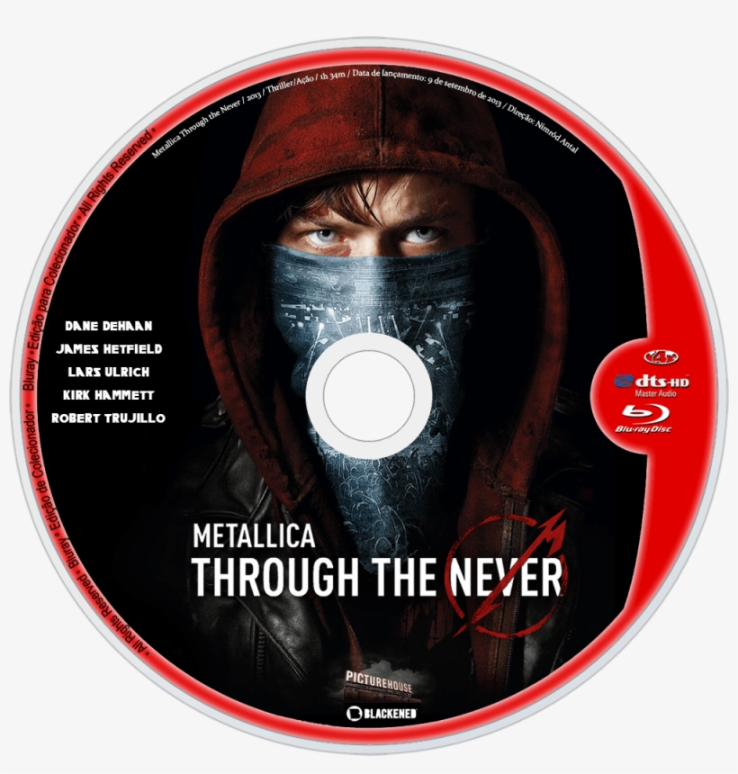 Metallica Through The Never Bluray Disc Image - Through The Never Dvd, transparent png #8941308
