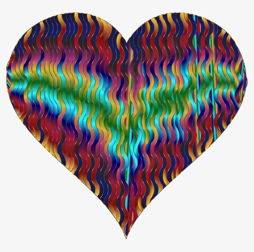 Wavy Clipart Free For Download - Heart, transparent png #8941386