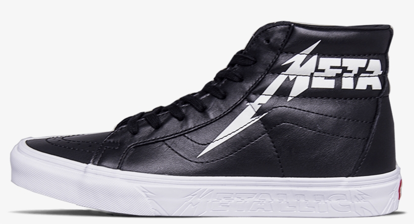 Vans X Metallica Sk8-hi Black - Skate Shoe, transparent png #8941391