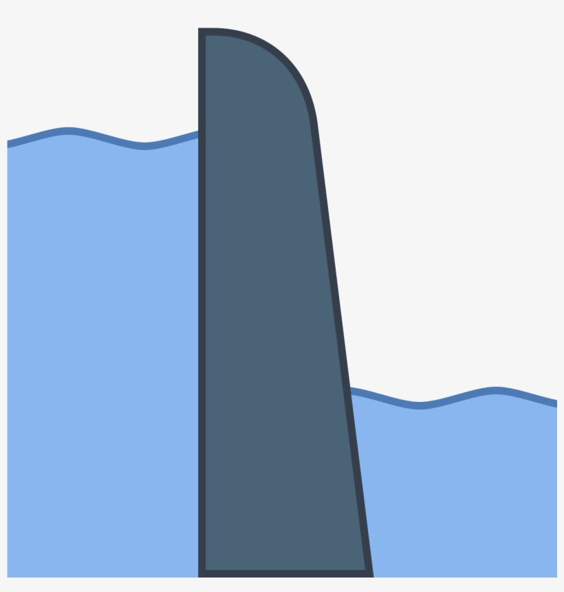 This Is An Image Of Two Sets Of Wavy Lines With A Dam - Png Dam, transparent png #8941491