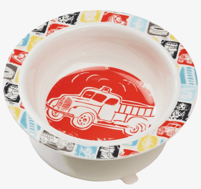 Ore Originals Fire Truck Suction Bowl - Ceramic, transparent png #8941577