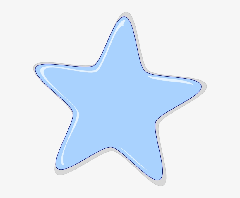 Blue Star Clipart Blue Star Clip Art At Clker Vector - Starfish, transparent png #8942242