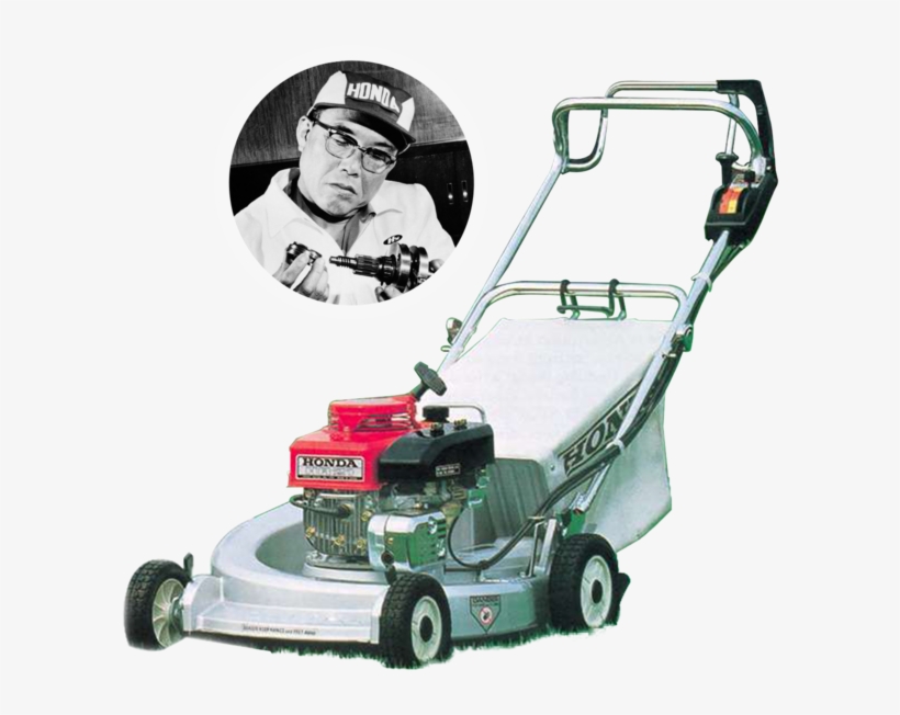 Front Three-quarter Facing Honda Lawnmower With Soichiro - Honda Hr 21, transparent png #8942921