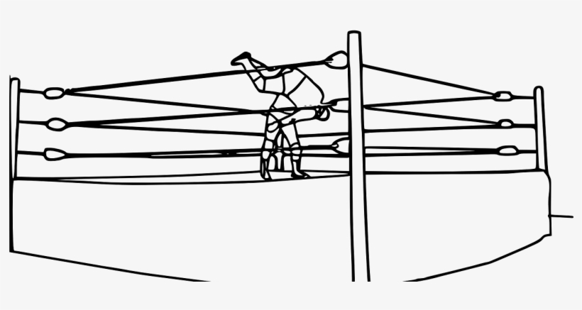 Top 5 - Wrestling Ring Coloring Pages, transparent png #8943363