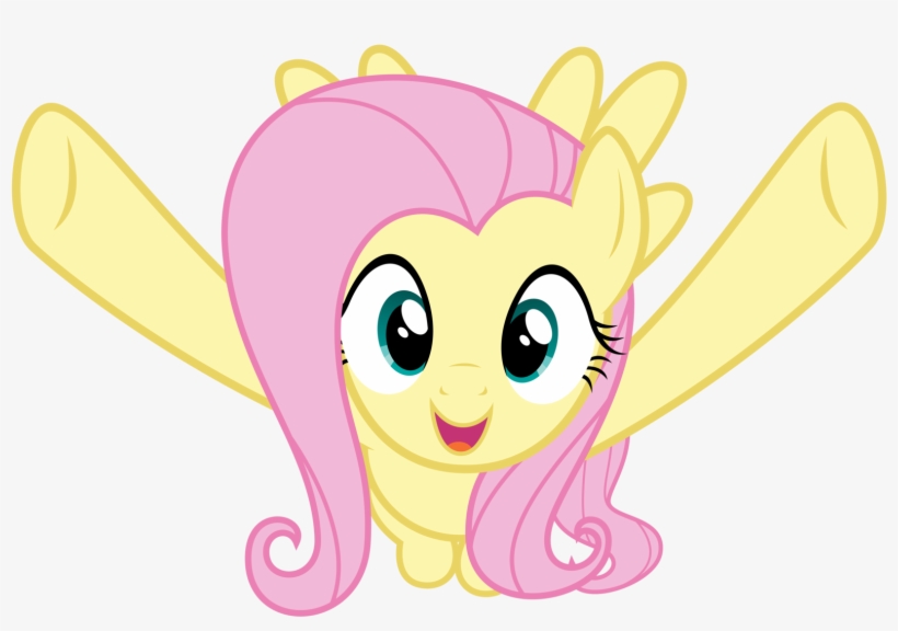More Celebratory Hugs Definitely - Fluttershy Hugs You, transparent png #8943749