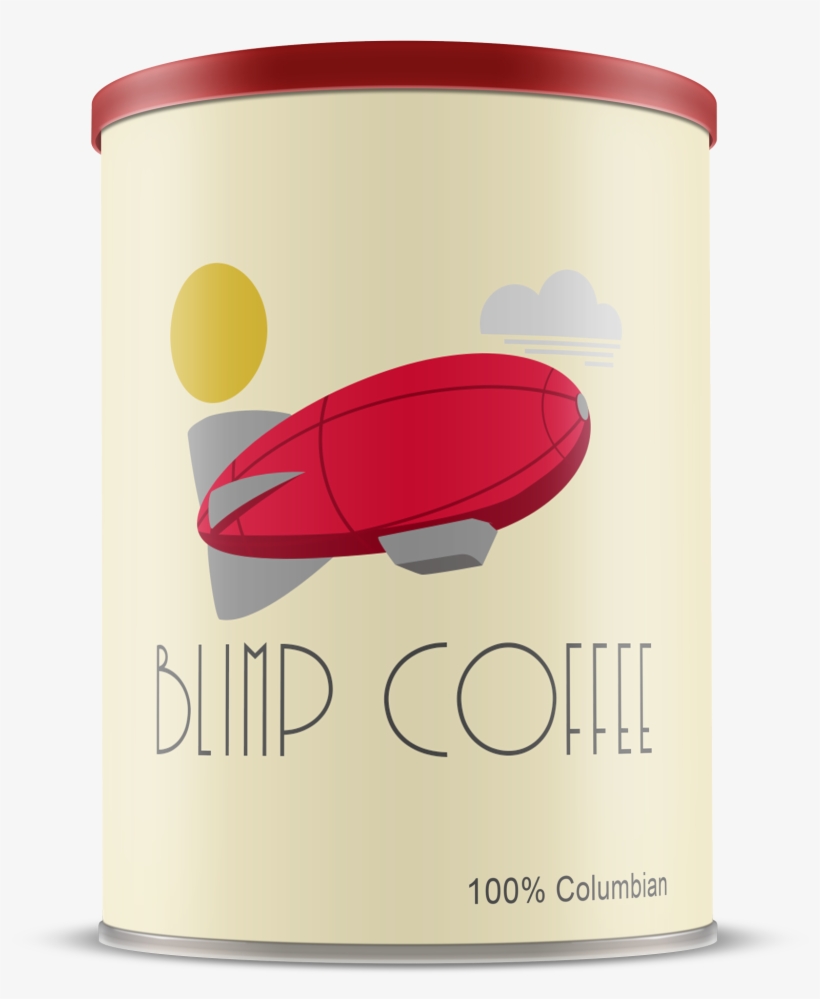 Blimp Coffe Can 02 - Circle, transparent png #8943760