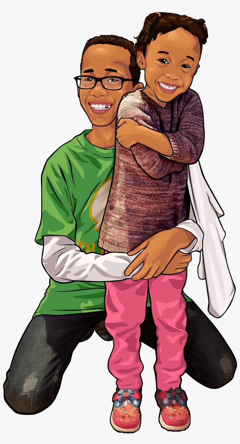 Abigail Caleb Vector Png - Cartoon, transparent png #8944133