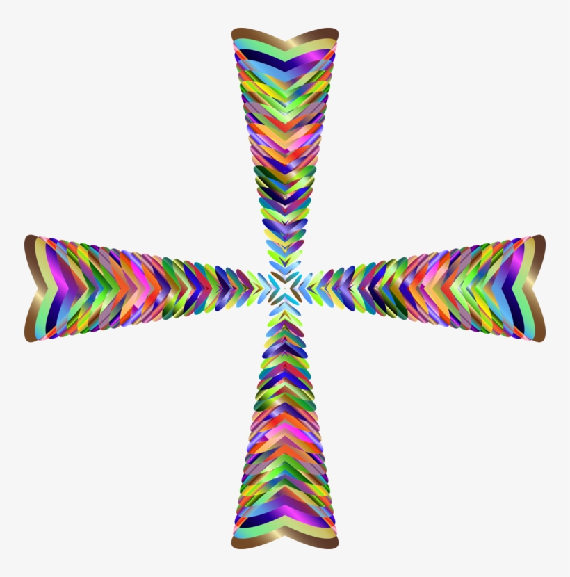 Symbol Cross Line Bible Silver - Cross, transparent png #8945340