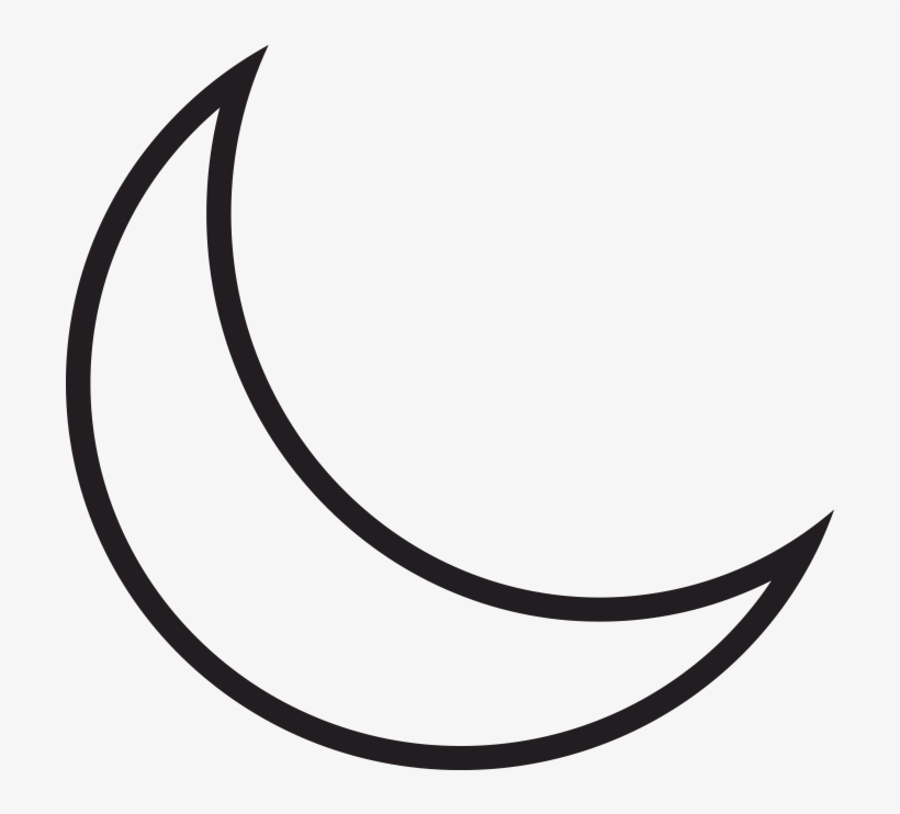 Our-moon - Drawing Of A Crescent Moon, transparent png #8945341