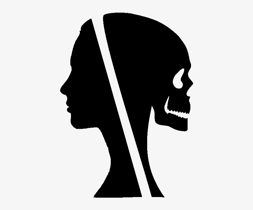 Girl-skull File Size - Skull, transparent png #8945451