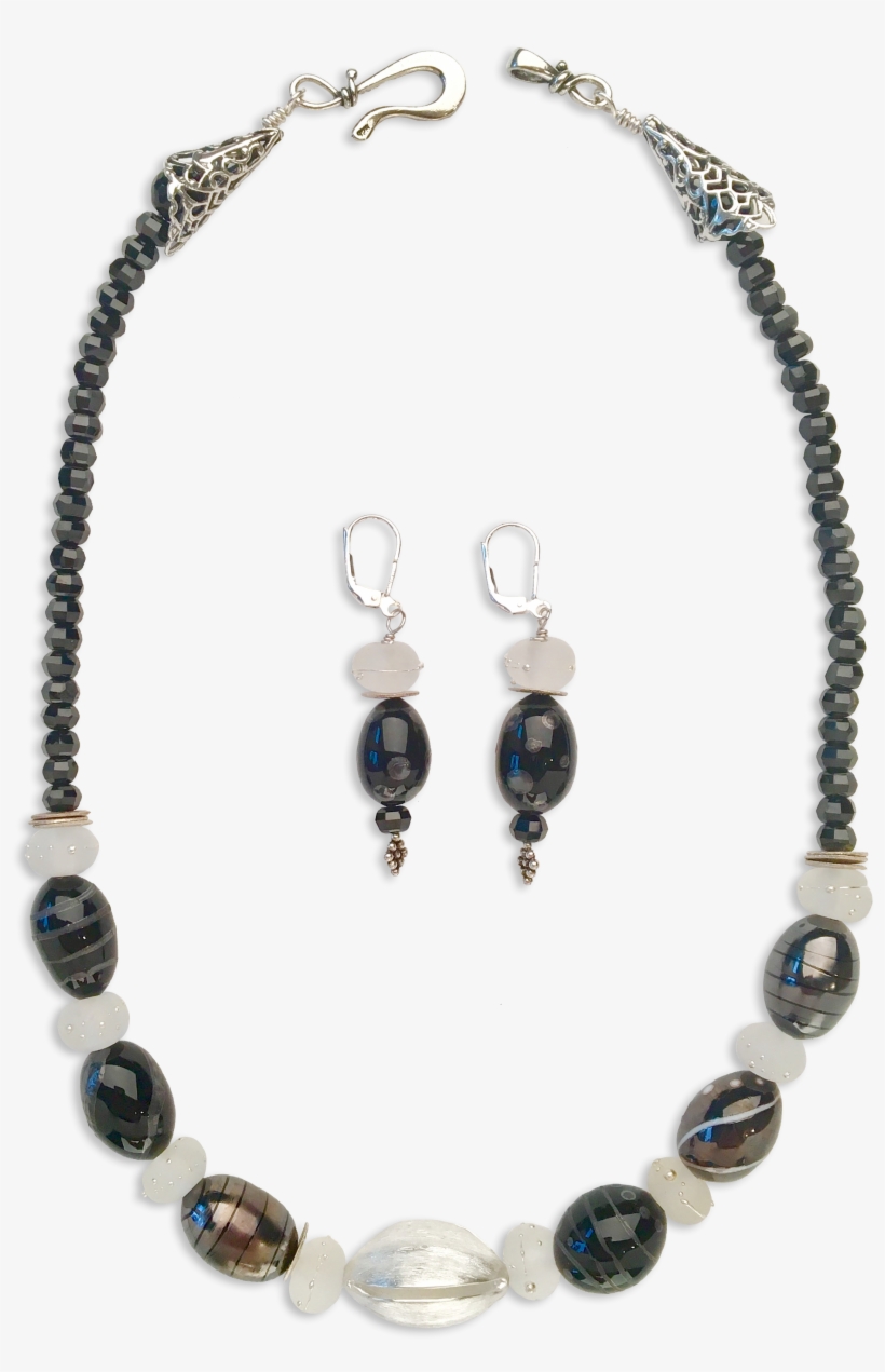 Black Silver - Necklace, transparent png #8945525