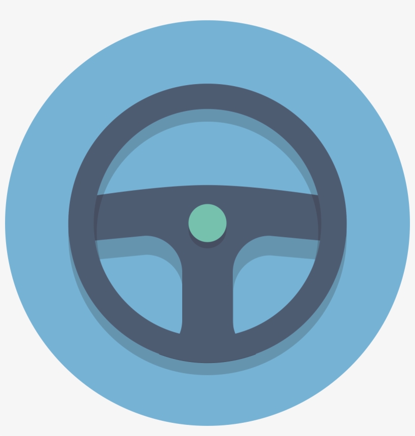 Open - Steering Wheel, transparent png #8945973