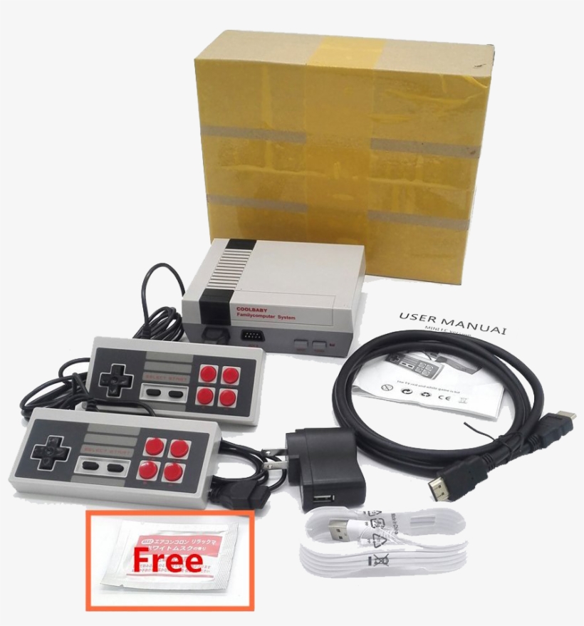 Retro Nes Mini Tv Console, 600 Games Built In, Dual - Planer, transparent png #8946583