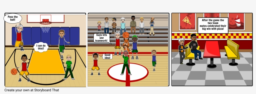 Teamwork - Burger Ad Story Board, transparent png #8947189