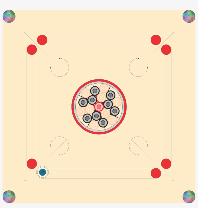 Carrom Board Game Free Transparent PNG Download PNGkey