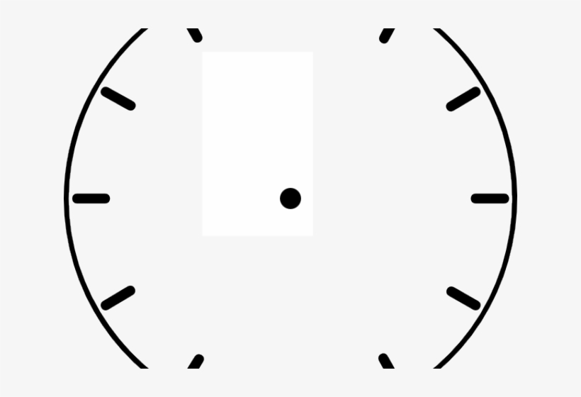 Blank Clock Face Printable - Clipart Black And White Image Of The Clock, transparent png #8947809